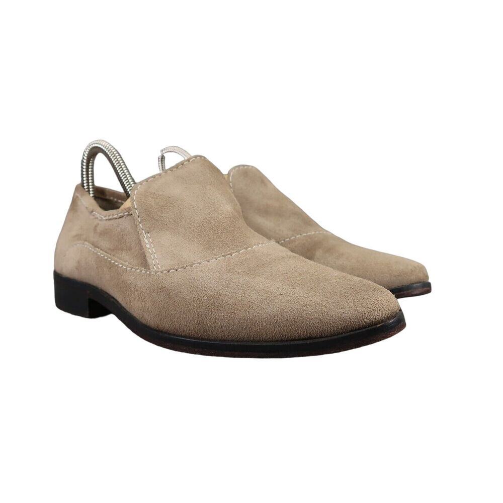 Free People Shoes Women 36.5 Bootie Loafer Leather Slip On Brady Career Boho Tan